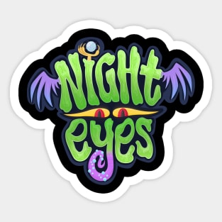 'Night Eyes' Logo Sticker